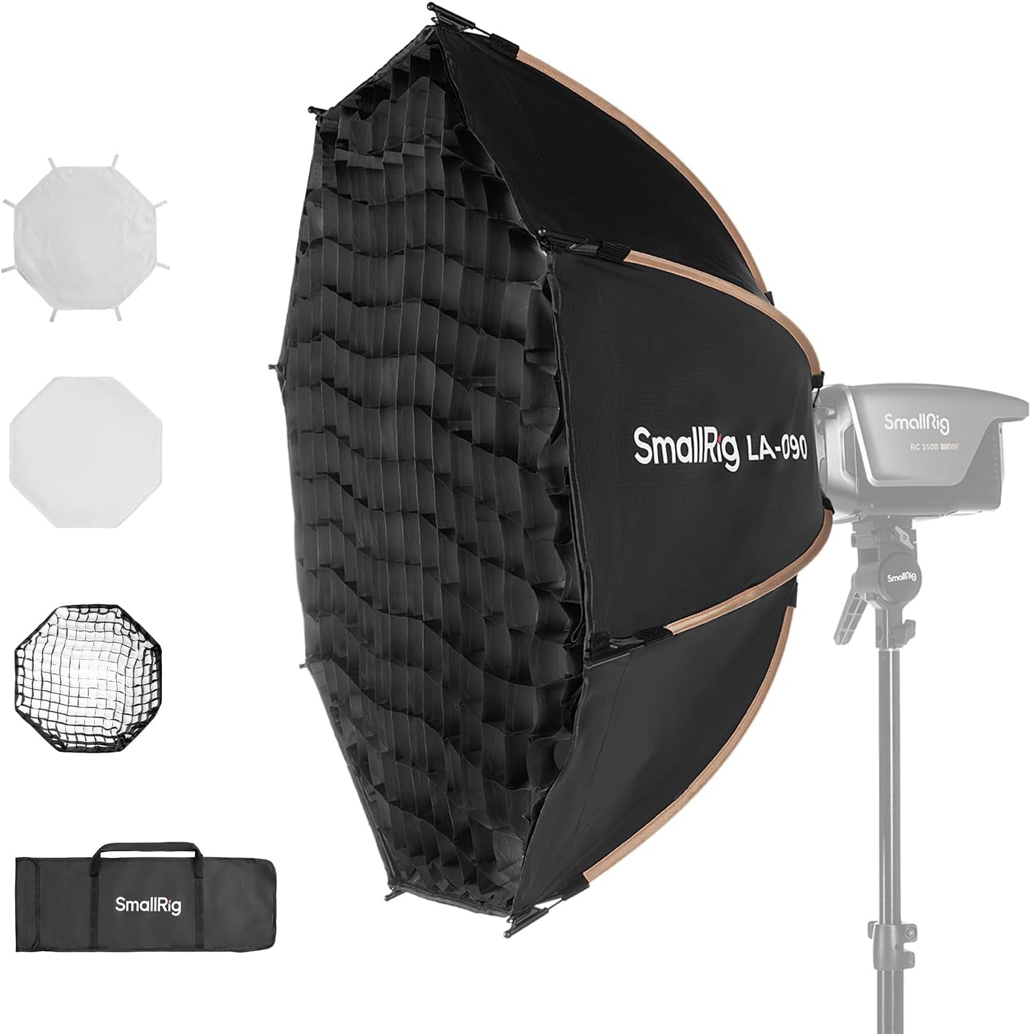 Photography Lighting Kit Portable - 35-calowy zestaw ośmiokątnego softboxa z mocowaniem