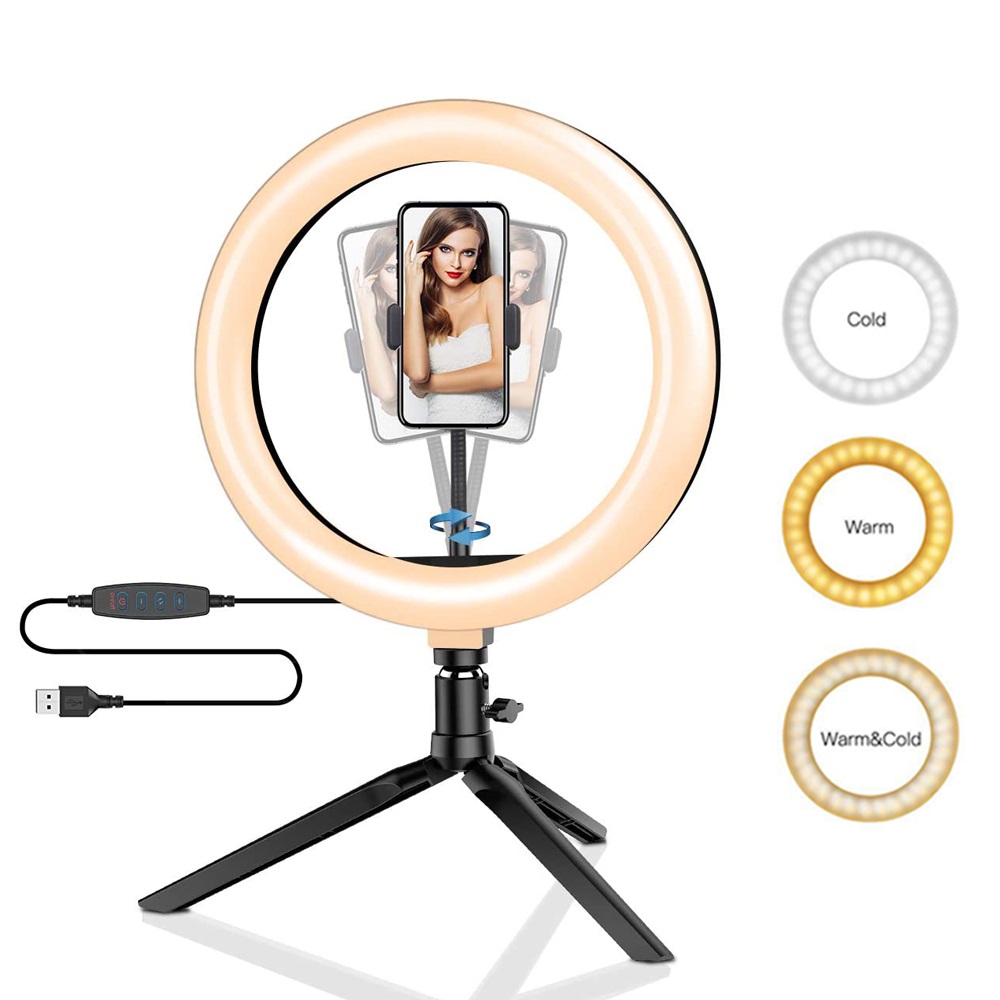 Photography Lighting Game - 26cm 10-calowy pierścień LED do selfie