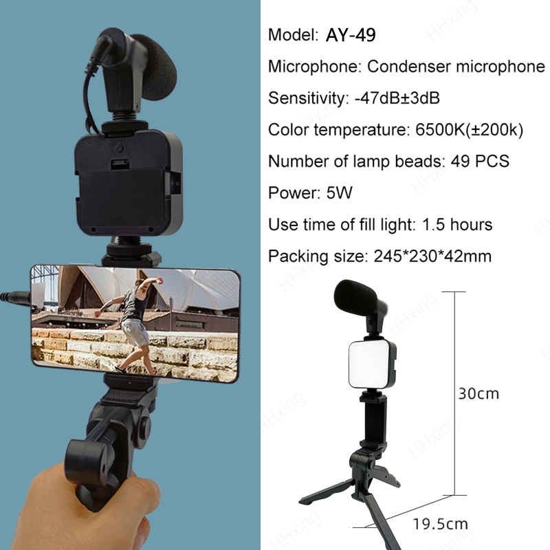 Uchwyt na telefon Oświetlenie  – Photography Lighting Kit Portable recenzja i cena