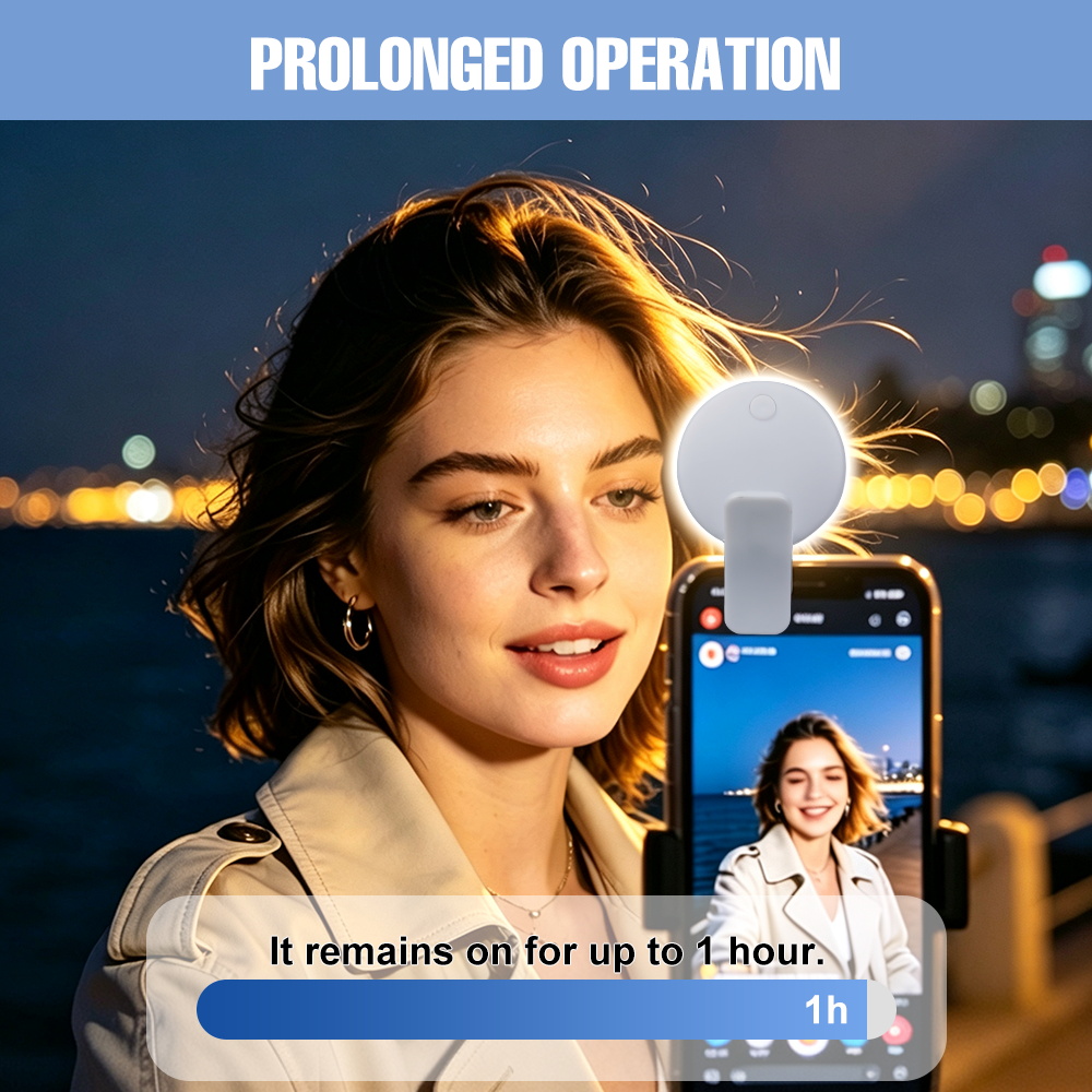 Klipsowa lampa LED do selfie,  – Photography Lighting Game recenzja i cena
