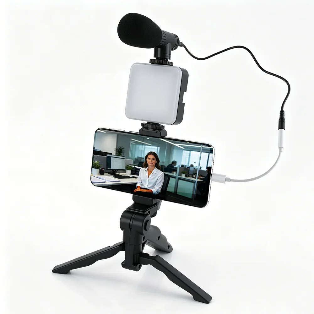 Zestaw do vlogowania na smartf – Photography Lighting Kit Portable recenzja i cena