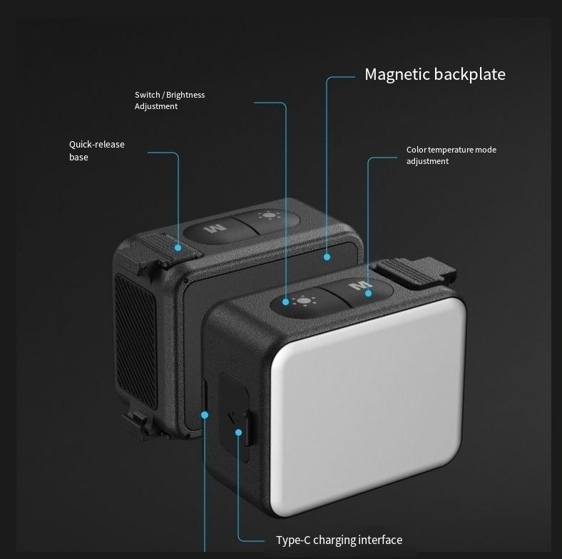 TELESIN Magnetyczne Światło Wy – Photography Lighting Kit Portable recenzja i cena